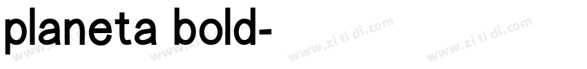 planeta bold字体转换